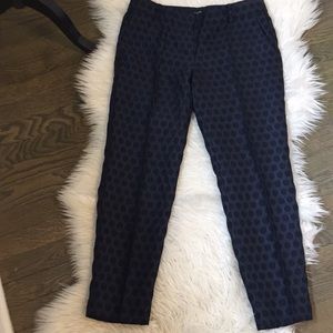 Jacquard fabric JCrew Cropped Pants